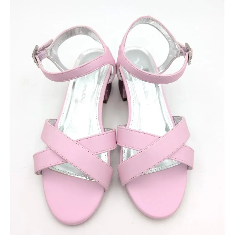 Nina Kids' Valentin Ankle Strap Sandals Little Kid Pink Size US3M EU34